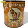 Image 1 : Vintage Squirrel 57 Oz Peanut Butter Tin, Vancouver Canada