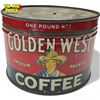 Image 1 : Vintage Golden West 1 Lb Coffee Tin
