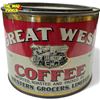 Image 1 : Vintage Great West 1 Lb Coffee Tin