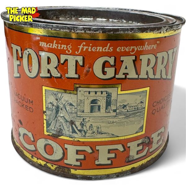 Vintage Hudsons Bay Company Fort Garry 1 Lb Coffee Tin