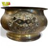 Image 1 : Large Brass Asian Incense Bowl With Mythological Motif