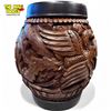 Image 2 : Highly Carved Asian Plant Stand With Dragon Motif