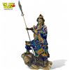 Image 2 : Vintage Chinese Brass Cloisonne Sculpture Of Wu Shen Guan Gong