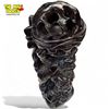 Image 8 : Vintage Chinese Wood Carving With 2 Foo Dogs With Puzzle Ball