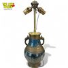 Image 2 : Vintage Cloisonne Asian Lamp With Figural Handles