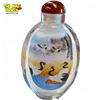Image 2 : Vintage Chinese Snuff Bottle With Bird Motif, In Original Case