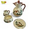 Image 1 : 3 Pieces Of Watcombe Torquay, Creamer, Sugar & Pitcher