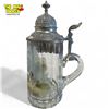Image 2 : Vintage Hand Painted Glass Stein With Dog Motif