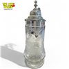 Image 2 : Vintage Etched Glass Beer Stein With Deer Motif