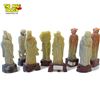 Image 2 : 8 Carved Soapstone Chinese Wisemen