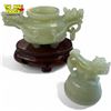 Image 8 : Carved Jade Censer, Miniature Asian Vase 