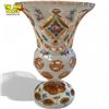 Image 1 : Vintage Moser Hand Painted Bohemian Glass Vase With Floral Motif