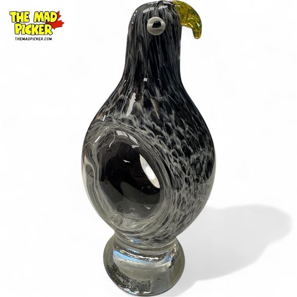 Vintage Hand Blown Glass Bird Sculpture