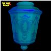 Image 2 : Vintage Art Deco Macbeth Cremax Custard Uranium Glass Ceiling Light Fixture