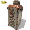 Image 2 : 18Th Century Dutch Delft Chinoiserie Polychrome Decorative Tea Caddy & Cover