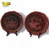 Image 1 : Pair Of Carved Cinnabar Plates
