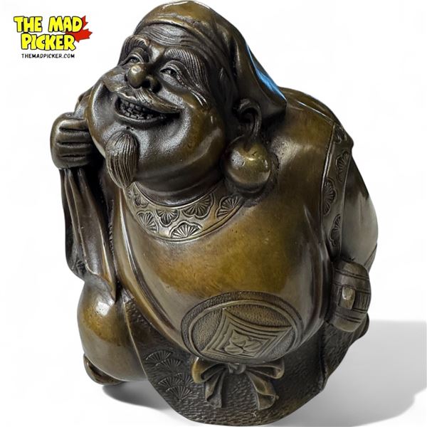 Vintage Brass Daikoku Sculpture