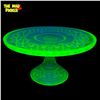 Image 3 : Vintage Uranium Glass Cake Stand
