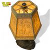 Image 8 : Vintage Brass Table Lamp With Figural Base With Biblical Scene Shade