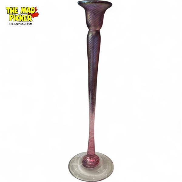 Robert Held Art Glass Candlestick