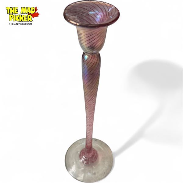 Robert Held Art Glass Candlestick