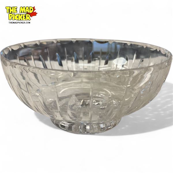 Vintage Stewart Glass Crystal Cut Bowl