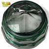 Image 2 : Green Cut Glass Lidded Candy Dish