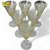 Image 2 : Set Of 6 Fostoria Trojan Topaz Yellow Vintage Wine Glasses