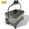 Image 2 : Vintage Silver Plate Cut Glass Butter Dish With Beaver Motif