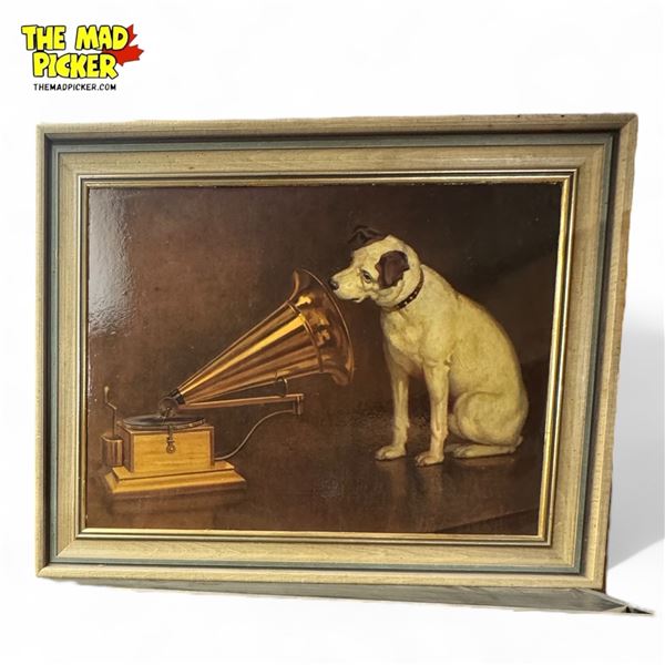 Framed "His Masters Voice" Print