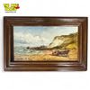 Image 1 : Early Framed Oil On Canvas Of Coastal Scene