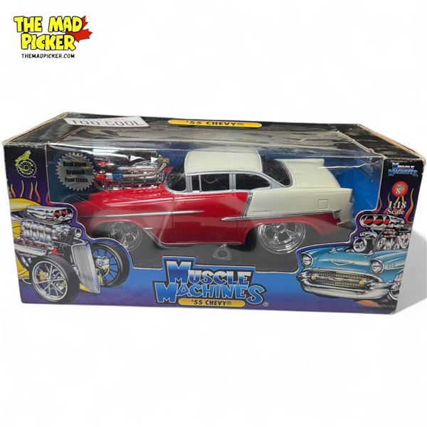 1:18 Diecast Muscle Machines 55' Chevy, In Original Box