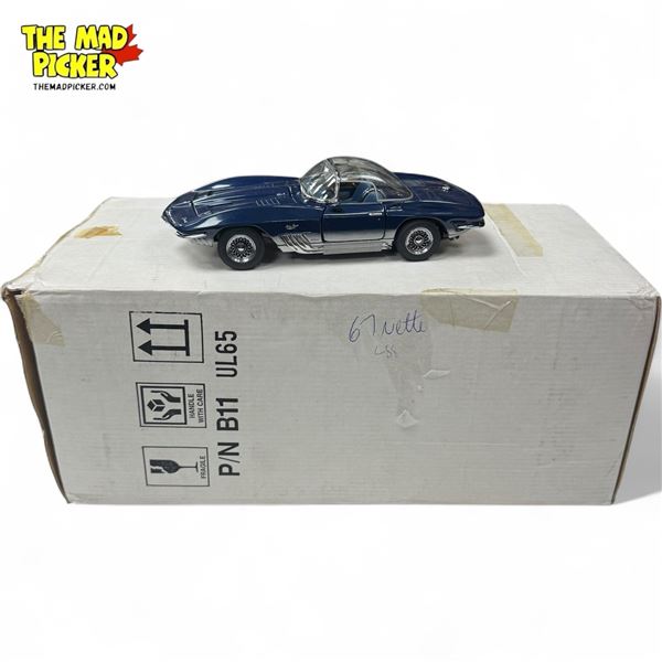 1:24 Diecast Franklin Mint 1965 Corvette Mako Shark, In Original Box