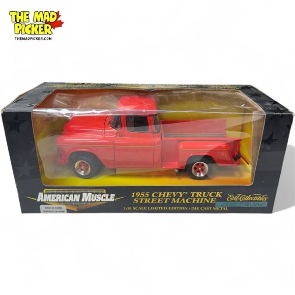 1:18 Diecast Ertl 1955 Chevy Truck Street Machine, In Original Box