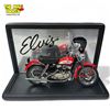 Image 2 : Diecast Elvis Harley Davidson Model Kh Motorcycle Replica, In Original Packaging