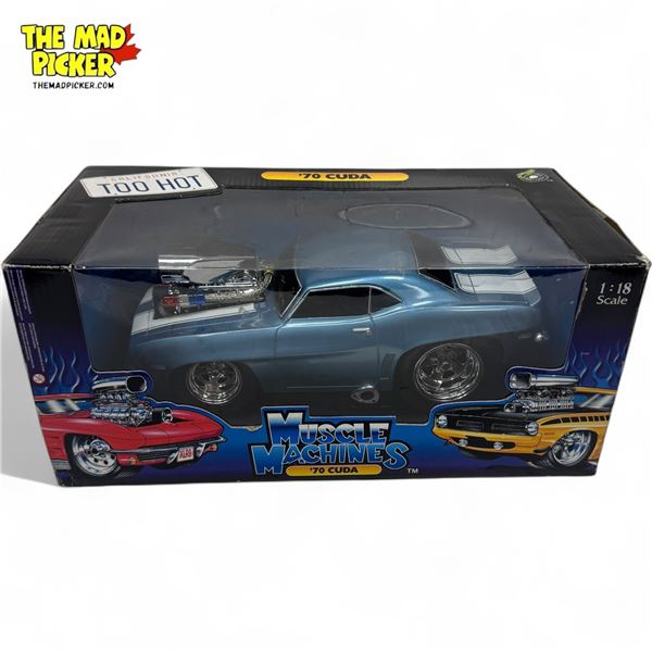 1:18 Diecast Muscle Machines 70' Cuda, In Original Box