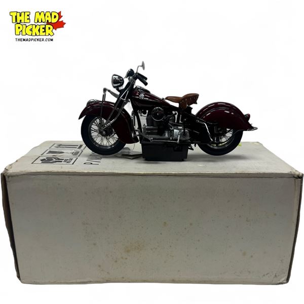 1:10 Diecast Franklin Mint 1942 Indian Motorcycle Model 442, In Original Box