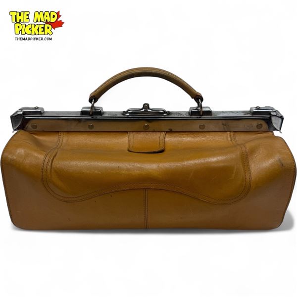 Vintage Leather Travel Luggage Bag