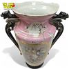 Image 2 : Early Vieux Paris Porcelain Vase With Figural Gryffon Handles