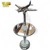 Image 2 : Vintage Art Deco Chrome Airplane Light Up Side Table