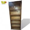 Image 1 : Vintage Weis-Knechtel Hanover Ont. 5x Tier Oak Stacking Lawyer Case With Bottom Pull Out Drawer