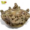 Image 2 : Vintage Chinese Soapstone Monkey Themed Incense Chamber