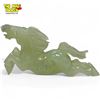 Image 2 : 3x Vintage Chinese Jade Animal Figurines : Horses & Elephant