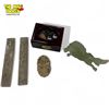 Image 2 : 5x Vintage Chinese Collectibles: Jade Horse, Jade Paperweights, & Small Lidded Box