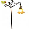 Image 2 : Fantastic Vintage Claw Foot Bridge Lamp With Ruffled Glass Shade