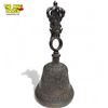 Image 2 : Vintage South Asian Metal Casted Crown Topped Bell