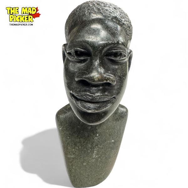 Vintage Soapstone Carved Bust