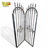 Image 7 : Vintage Large 4x Piece Fabricated Spiked Dome Top Room Divider