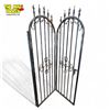 Image 2 : Vintage Heavy Rod Iron Spiked Dome Top Fence Panel