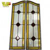 Image 1 : Pair Of Vintage Leaded Stained Glass Windows